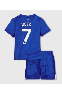 Chelsea Pedro Neto #7 Jalkapallovaatteet Lasten Kotipeliasu 2025-26 Lyhythihainen (+ Lyhyet housut)